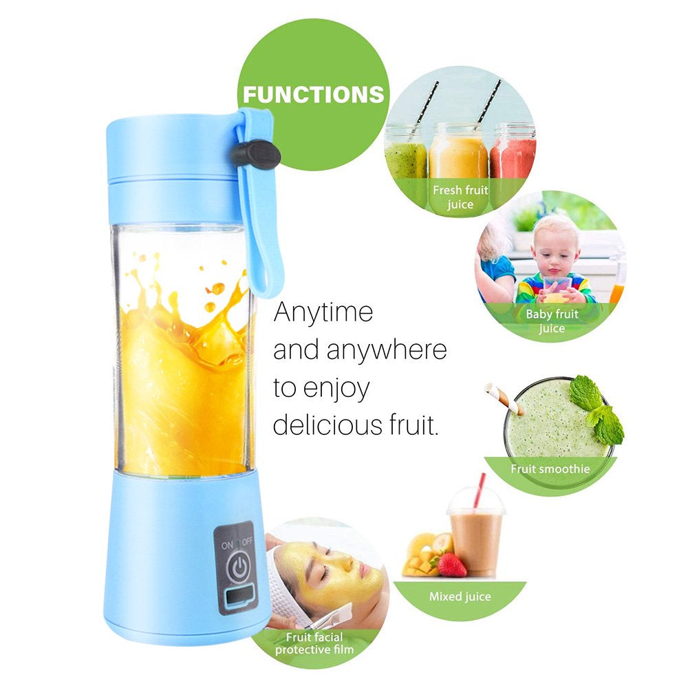 Mini Juicer USB Rechargeable Electric Juicer Bottle Fruit Blender Mixer